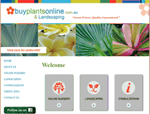 Tablet Screenshot of buyplantsonline.com.au